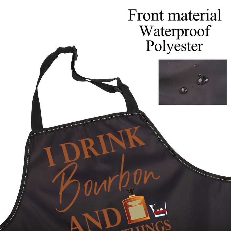 BNQL Bourbon Apron Bourbon Lover Gifts I Drink Bourbon And