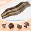 VINBAO Hair Weaves Human Hair Extensions Sew in Color 4