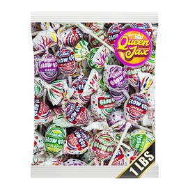 Blow Pops - 1 LB Bag - QUEEN JAX - Bulk Candy - Lollipops - Candy Bulk - Candy Bag - Bulk Candy Individually Wrapped Candy - Pinata Candy - Bag of Candy - Lollipops Individually Wrapped - lolipops