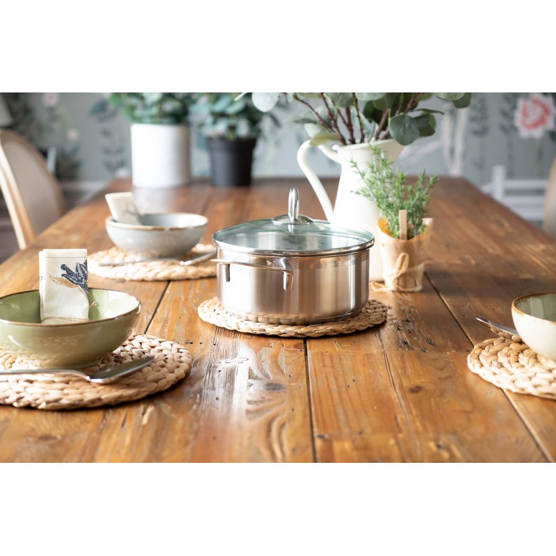 Decorasian Coasters made of water hyacinth - seagrass pot coasters