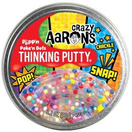 Crazy Aarons Thinking Putty - PokeN Dots Poppn - Masilla sensorial multicolor para niños y adultos en una lata de 4 pulgadas, juguetes creativos e... 