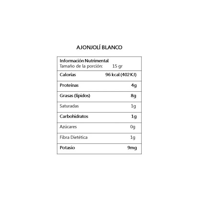 Ajonjolí Blanco 1 Kilogramo
