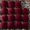 15 Bolas de Navidad de Terciopelo Adornos de Bolas de