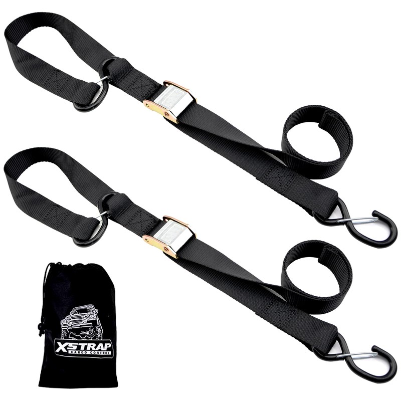XSTRAP STANDARD Motorcycle Tie Down Straps (2 Pack) 3,000lb Break