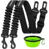 COOYOO Dog Seat Belt,3 Piece Set Retractable Dog Car Harness
