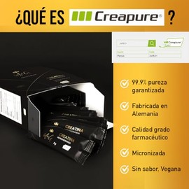 PLENIUS & WINNER M+G | Creatina Monohidratada Creapure 100% Pura | 30 Sobres Individuales de 5 g | Micronizada | Sin Sabor | Vegana | Sin Azúcar, Sin 
