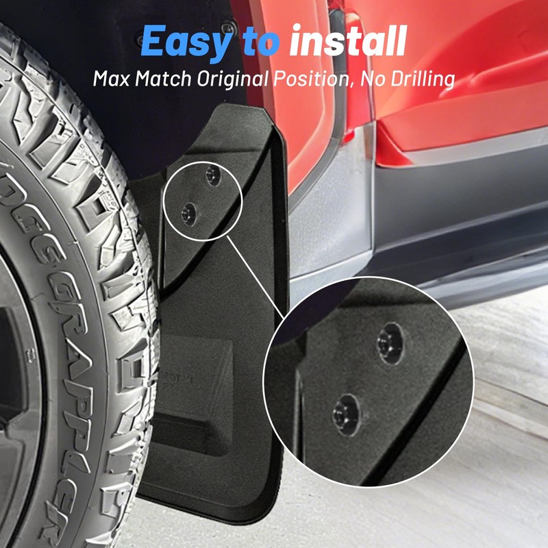 4PCS Mud Flaps Fit for 2024 2025 2026 Toyota Tacoma,