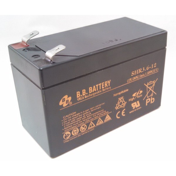 Replacement for SHR3.6-12 - BB Battery 12V/3.6AH Battery
