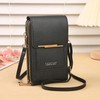 Touchscreen Phone Crossbody Bag for Women – Sequined PU Wallet