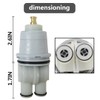 SUNJCO Leak-Free RP46074 Shower Cartridge Replacement for Delta Monitor MultiChoice