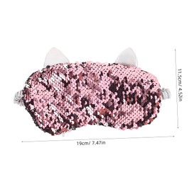 NOLITOY Reversible Glitter Sequin Sleep Mask Sparkly Unicorn Blindfold for Women Soft Eye Mask with Elastic Band for Travel Naps Relaxation Excellent Light Blocking