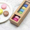 12 Pack Macarons Boxes Macaron Boxes Packaging,Brown Kraft Macaron Boxes