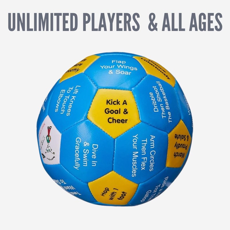 Thumball 4-Inch Move Your Body Activity Ball for Classroom Warm-Ups
