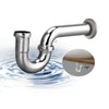 ZM Brass P Trap with Clean Out 1-1/2 Inch Sink