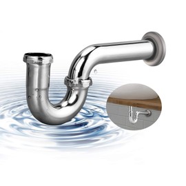 ZM Brass P Trap with Clean Out 1-1/2 Inch Sink Waste Kit Reducing Washer