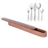 Portable Travel Reusable Wooden Chopsticks Box Spoon Storage Case Container