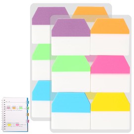 240 PCS Sticky Index Tabs Flags Set Writable Sticky Index Tabs Transparent Book Tabs Medium File Tabs Flag Filing Tabs Page Markers Tape Flags for Book Tags Stickers Index Markers Office School