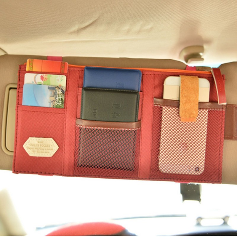 Millya Car Visor Organizer Sun Shade CD Holder Card Storage