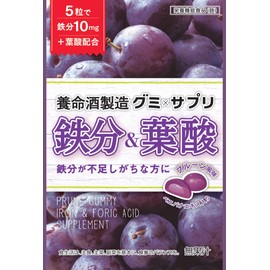 養命酒 グミ×サプリ 鉄分&葉酸 40g ×6袋