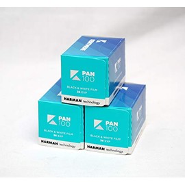 Kentmere 100asa Black & White Film 35mm 36exp 3 Pack