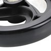 Wealrit Black Solid Walker Wheels Replacement - 6 Inch Drive