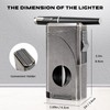 VloEssic 6-in-1 Triple Jet Butane Torch Lighter Built-in V &