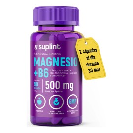 Suplemento Citrato De Magnesio 200 Mg Con Vitamina B6 90cáps Sabor Sin Sabor