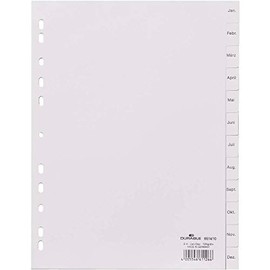 Durable 6514-10 Folder Index DIN A4, Jan-Dec, Grey