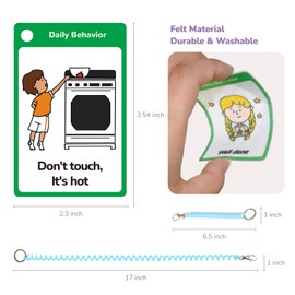 CHEFAN 120 PCS Autism Communication Cards for Speech Delay Non Verbal Children and Adults,Special Needs Visual Aid Language Learning Cue Cards Special Ed Feelings Emotions Flash Cards