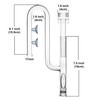 JARDLI Glass Lily Pipe Inflow with Surface Skimmer for Aquarium