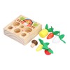 Baby Carrot Harvest Game Wooden Carrots Shape Sorting Matching Puzzle