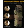 OneTigris Flashlight Holster Flashlight Holder Molle Flashlight Holster Tactical Flashlight
