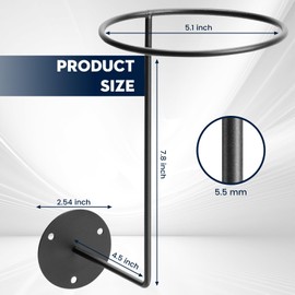 Helmet Holder Wall Mount - 4 Pack Metal Motorcycle Helmet Holder,Sturdy Steel Wall Mount for Bike Gear,Hats,Jackets,Space Saving Garage Storage & Motorcycle Accessories