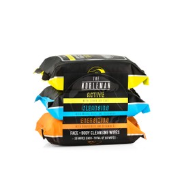Men's Active/Cleansing/Energizing Face + Body Cleansing Wipes - 3 Pack (90ct)