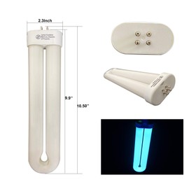 Replacement Bulbs BF190 Black Light Compatible for Flowtron BK-40D, FUL32T8/BL 365nm, U Shape BL Fluorescent lamp,10 inch Length