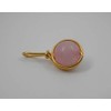Gold-Plated Tendre Pendant with Rose Quartz Gemstone