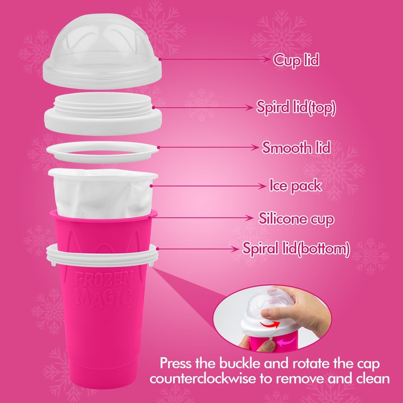 Slushie Maker Cup - DIY Magic Slushy Maker Squeeze Cup,