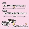 paloli Basic Cow Print Bell Collar Choker Necklace for women