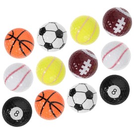 GRIRIW 12pcs Colorful Golf Balls Bulk Set for Golf Practice Durable Sports Balls Portable for Training