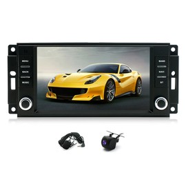 Slakerbe Android 13 Car Stereo Radio Wireless Carplay, 7'' Touchscreen Stereo Android Auto with WiFi GPS RDS FM Backup Camera Mic Compatible with Dodge for Jeep for Chrysler Grand Caravan 2008-2020