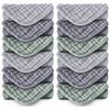 MOON PARK Baby Washcloths, 12 Pack - 12x12 Inches, Small