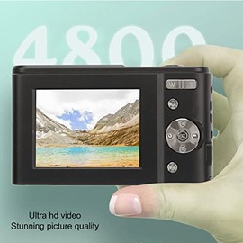 Yunseity - Cámara Digital, HD 1080P MP Vlogging Cámara para Niños Videocámara con Pantalla IPS de 2,4 Pulgadas, Zoom 16X Autofocus Compacto Mini Cámara de Bolsillo Regalos para Estudiantes