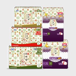 Sofy 쏘피_귀애랑 생리대 (소형/중형/대형/오버나이트/슈퍼롱) 택 1 Sofy Ultra Thin Sanitary Pads (Small/Medium/Large/Overnight/Super Long) Choose One
