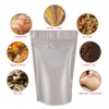 RIGHTPAK Stand Up Pouch Silver Matt 50 Pieces 19cm x