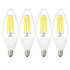 FLSNT Dusk to Dawn Outdoor Sensor LED Edison Bulbs, 4W