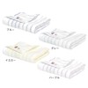 Bloom Imabari Face Towel Natural Border Set of 4, Blue,