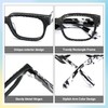 Zeelool Classic Rectangle Eyeglasses Frame with Non-prescription Clear Lens for