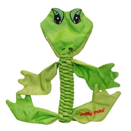 Jolly Pets Flathead Tug/Squeak Dog Toy, Alligator, Medium, Model Number: FHA7