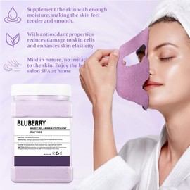 BYOTOUTY Blueberry Jelly Mask Powder 23 Fl Oz, Gel Face Mask for Women & Men, Jelly Masks for Facials Professional with Hydrating, Moisturizing Skin Care Effect, Overnight Hydrogel Peel Off Face Mask