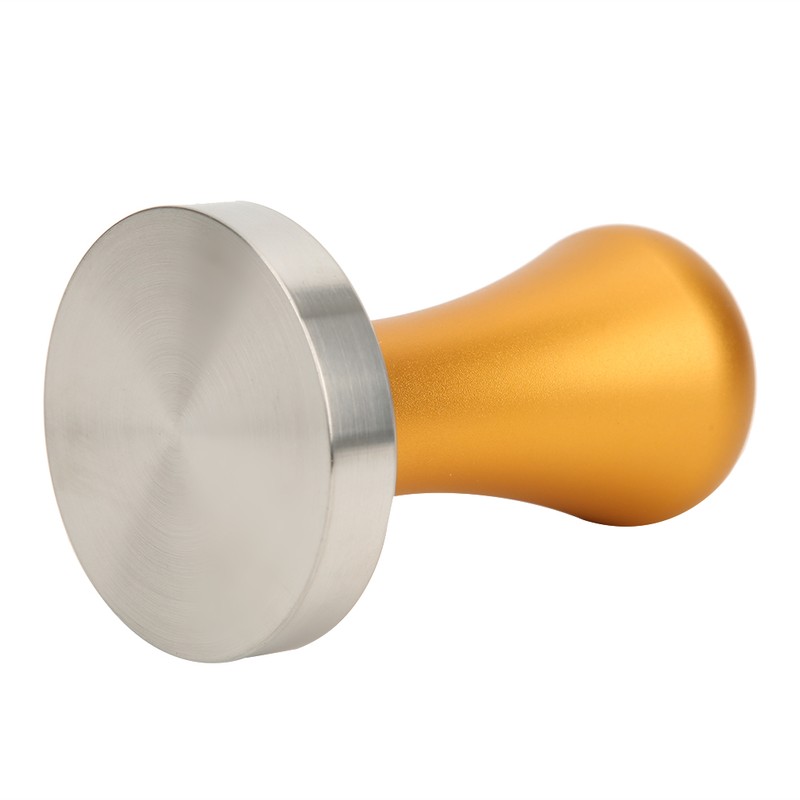 58mm Gold Detachable Coffee Tamper Stainless Steel Coffee Powder Pressing